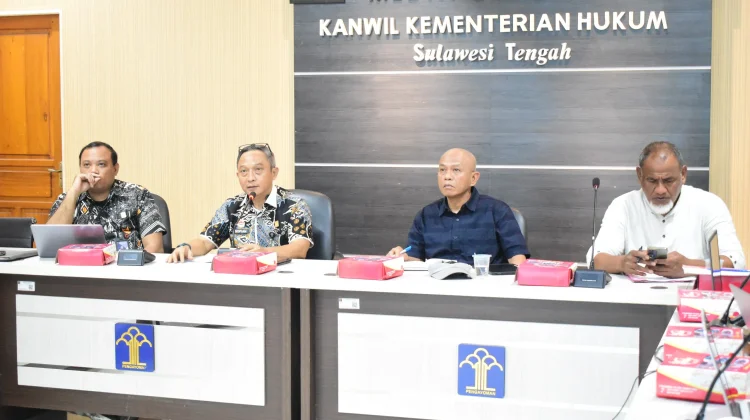 Kanwil Kemenkum Sulteng Harmonisasi Ranperda Penyertaan Modal BUMD dTouna