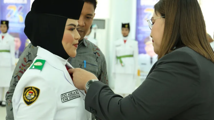 Dikukuhkan, 35 Paskibraka Donggala Siap Bertugas pada Upacara HUT ke-81 RI