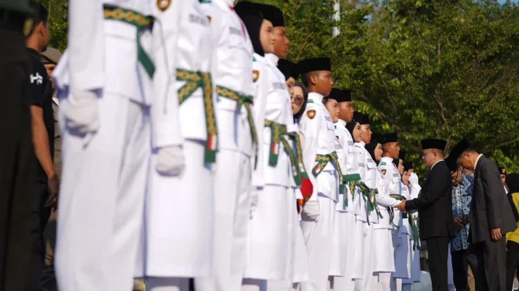 Wali Kota Palu Kukuhkan 53 Anggota Paskibraka Kota Palu Tahun 2026