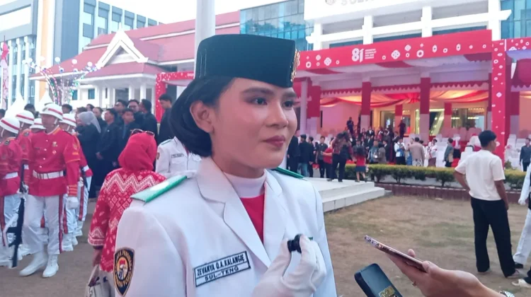 Lewati Latihan Berat, Zevanya Tuntaskan Tugas Pembawa Baki HUT RI