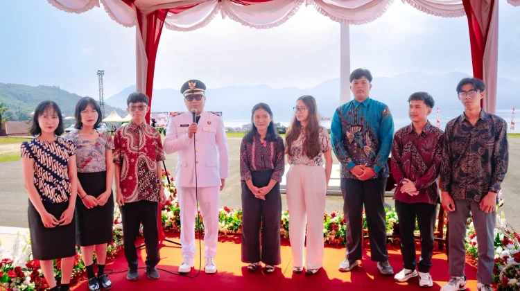 Pelepasan Mahasiswa ke China Warnai Peringatan HUT ke-81 RI di Morut