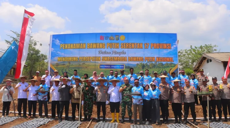 Polres Sigi Dorong Pengembangan Bawang Putih, Perkuat Ketahanan Pangan Nasional