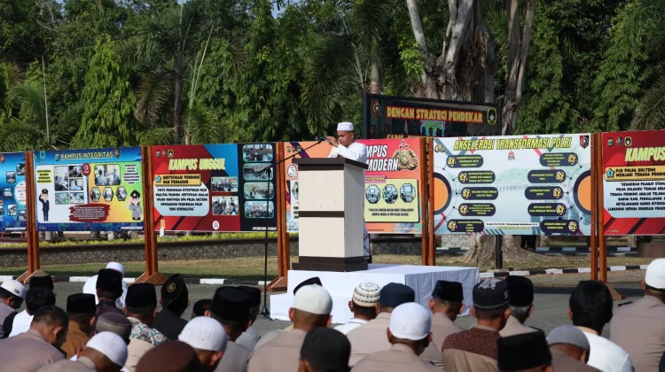 Kemarau Panjang, SPN Polda Sulteng Gelar Sholat Istisqa Bersama Masyarakat