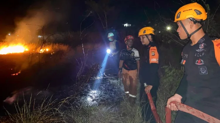 Satbrimob Perkuat Upaya Penanganan Karhutla di Sulteng
