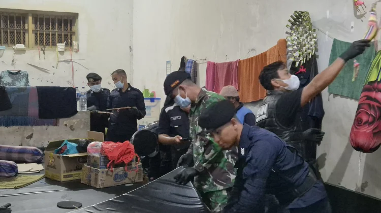 Rutan Donggala Geledah Warga Binaan Cegah Peredaran Narkotika