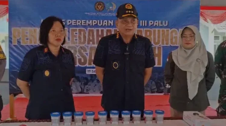 Razia Gabungan di Lapas Perempuan Palu, 10 Warga Binaan Negatif Narkoba