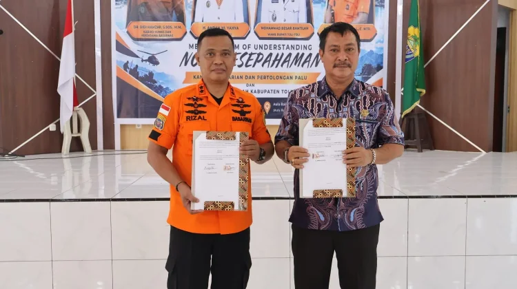 Perkuat Kesiapsiagaan Bencana, Basarnas dan Pemkab Tolitoli Teken Kerja Sama