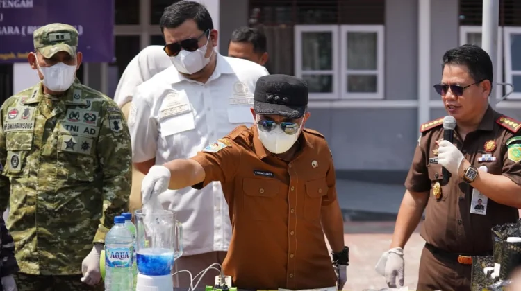 Kejari Palu Musnahkan Barang Bukti 60 Didominasi Perkara Narkotika