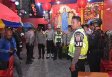 Polda Sulteng Sterilisasi  Klenteng dan Vihara Perayaan Imlek