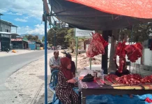 Lapak Daging Musiman saat Ramadan