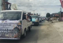 Gema Takbir dan Ratusan Kendaraan Meriahkan Pawai Ramadan di Mepanga