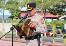 Polres Tojo Una-Una Gelar Upacara Hari Kesadaran Nasional