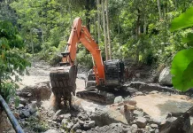 Dinas Pekerjaan Umum Kota Palu Bangun Jembatan Darurat di Dusun Wana Pascabanjir