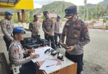 Sidak Senpi Dinas, Wakapolres Parimo Tegaskan Tak Ada Toleransi Pelanggaran