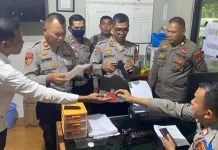 Polres Donggala Gelar Pemeriksaan Senjata Api Dinas Personil