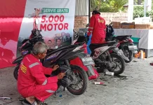 BAZNAS Sulteng Gelar Servis Gratis Motor untuk Pemudik Mustahik