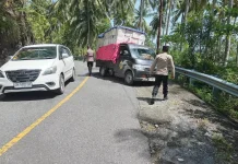 Tabrakan di Tikungan Batu Hitam Banggai, Pemotor Dirawat Intensif