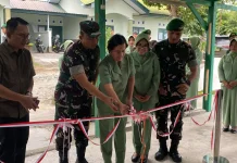 Danrem 132 Tadulako Resmikan TK dan Mess Yonif 714/Sintuwu Maroso