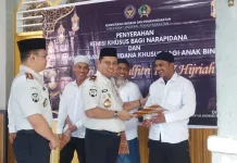 Rayakan Lebaran, Kakanwil Ditjenpas Beri Bingkisan Bagi Wabin Bebas