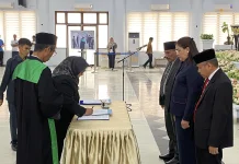 Lantik Dua Kepala OPD, Bupati Donggala Tekankan Integritas dan Profesionalitas