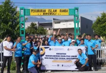 Sambut HBP, Ditjenpas Sulteng Gelar Aksi Bersihkan TPU Islam Ramba