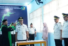 Dorong Akselerasi Kinerja, Ditjenpas Sulteng Lantik Empat Pejabat Manajerial