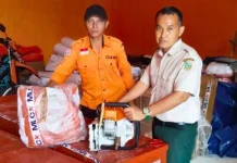 BPBD Parimo Terima Bantuan Perahu dan Logistik Dari BNPB