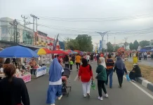CFD Palu Ramai, Warga Olahraga dan Berburu UMKM