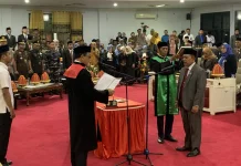 Yasin Lataka Resmi Dilantik Jadi Ketua DPRD Donggala