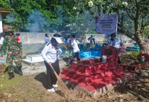 Lapas Perempuan Palu Aksi Bersih Lingkungan di Sigi, Perkuat Kepedulian Sosial