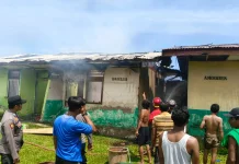 Rumah Guru di Moutong Timur Hangus Terbakar Diduga Korsleting Listrik
