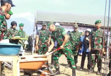 Pangdam 23 PW Letakkan Batu Pertama Brigif TP 30/KN dan Yonif TP 873/MM di Sigi