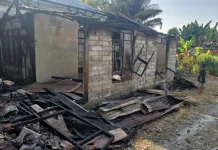 Kebakaran di Desa Tolai Parimo Satu Rumah Hangus
