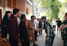 Wabup Poso Sambut Kunjungan Danrem 132/Tadulako, Perkuat Sinergi TNI dan Daerah