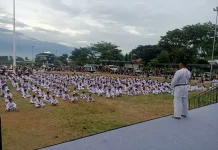 Ratusan Karateka Perkuat Persaudaraan lewat Latihan Gabungan FORKI Sulteng