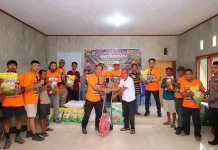 Survei Rute di Donggala, Bhayangkara Offroad Salurkan Alsintan