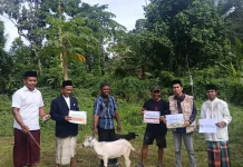 Komunitas Cendekia Society.Id Salurkan Daging Kurban di Kecamatan Dampelas