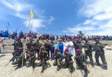 LANAL Palu Dukung Latihan Pendaratan Satgas Operasi Trisila di Pantai Talise