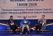 Kakanwil Kemenkum Sulteng Dorong Kepatuhan Regulasi di Rakor Regional Sulawesi
