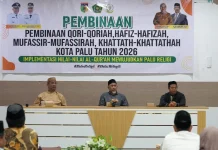 Persiapan MTQ Sulteng, Pemkot Palu Tutup Pelatihan Qari-Qariah