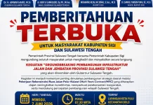Pemprov Sulteng Siap Luncurkan Proyek Jalan dan Jembatan MYC di Sigi