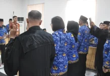 Lantik 11 Kepala Sekolah, Wali Kota Palu Tekankan Integritas