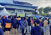 Nobar Piala Dunia 2026 di Lapangan Watulemo Palu