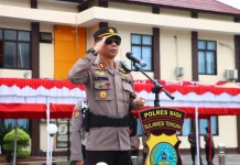 55 Personel Polres Sigi Naik Pangkat, Kapolres Tekankan Tanggung Jawab