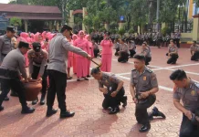 Lima Puluh Empat Personel Polresta Palu Naik Pangkat