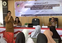DP3A Sulteng Perkuat Pemberdayaan Ekonomi Perempuan di Kelurahan Nunu