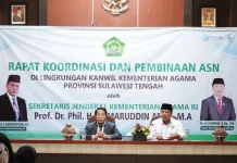 Sekjen Kemenag Ingatkan ASN Sulteng, Pelayanan Tak Berhenti di Balik Meja