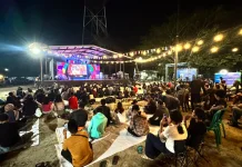 Warga Palu Antusias Nobar Laga Argentina vs Mesir di Halaman TVRI Sulteng