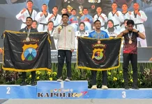 Personel Polda Sulteng Raih Prestasi di Kejurnas Taekwondo Kapolri Cup VII
