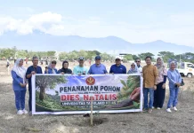 Wujudkan Kampus Hijau, BKU Untad Tanam Ratusan Pohon Produktif